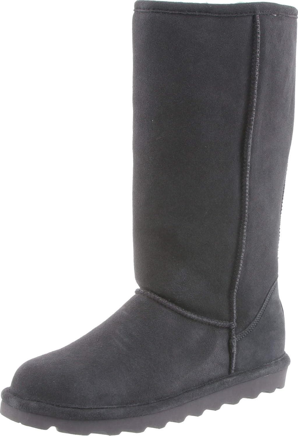 BEARPAW Women’s Elle Tall Wide Multiple Colors | Women’s Boot Classic Suede | Women’s Slip On Boot | Comfortable Winter Boot
