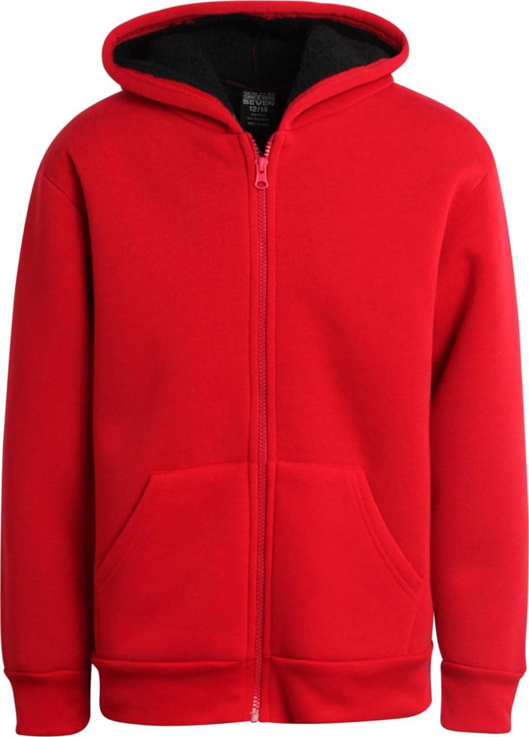 Boys Sweatshirt Heavyweight Sherpa Fleece Lined Zip Hoodie Sweatshirt Winter Sweatshirt Jacket for Boys (8-18)