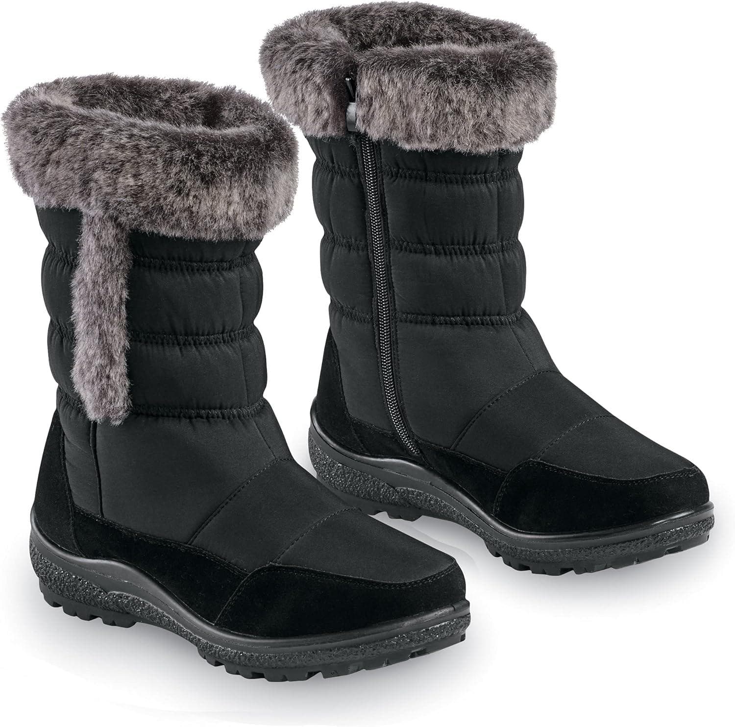 Collections Etc Lightweight, Waterproof Calf-Length Winter Boots
