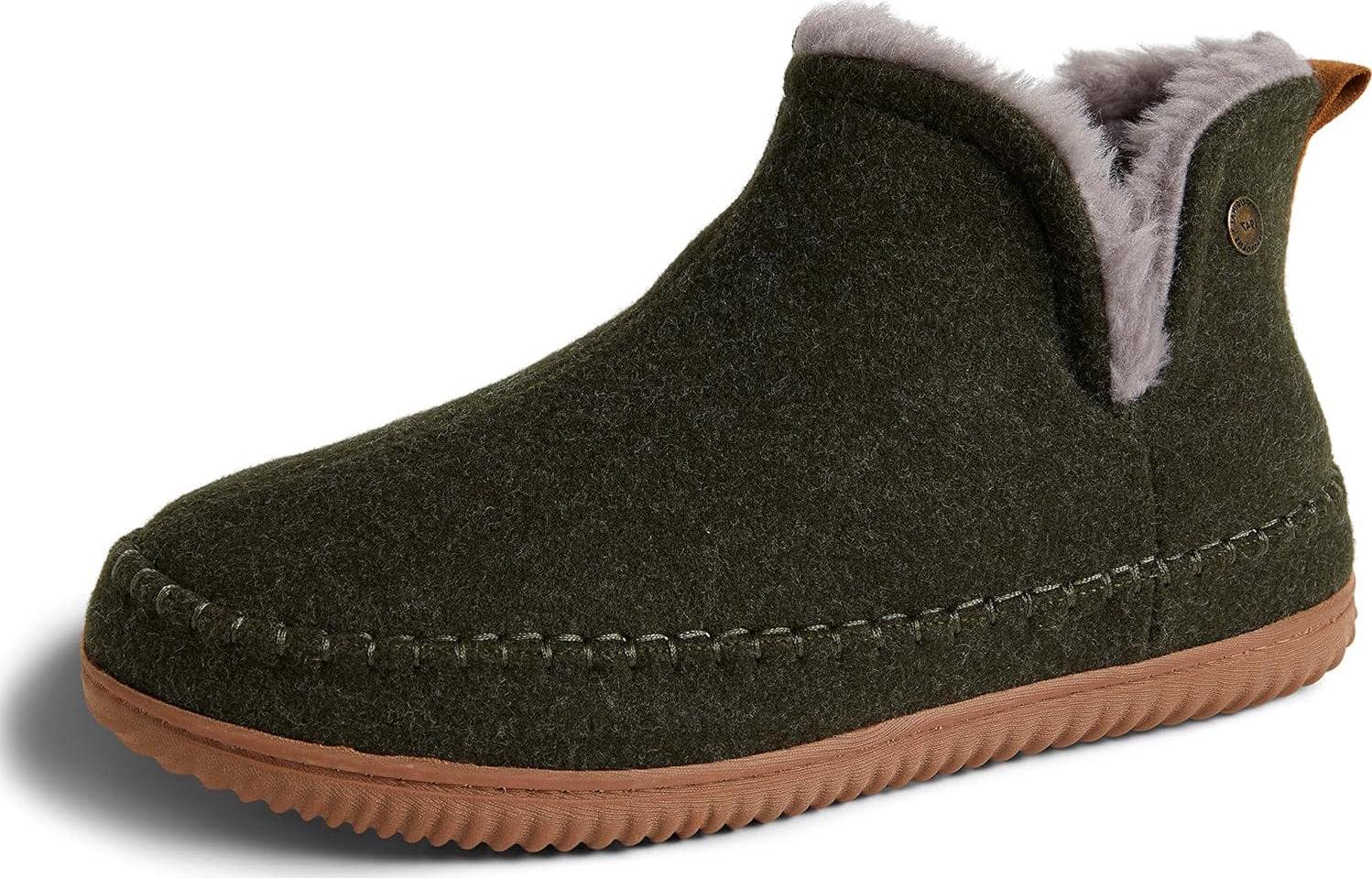 Dearfoams Men’s Brixen Indoor/Outdoor Memory Foam Boot Alpine Camping Cozy Slipper House Shoe