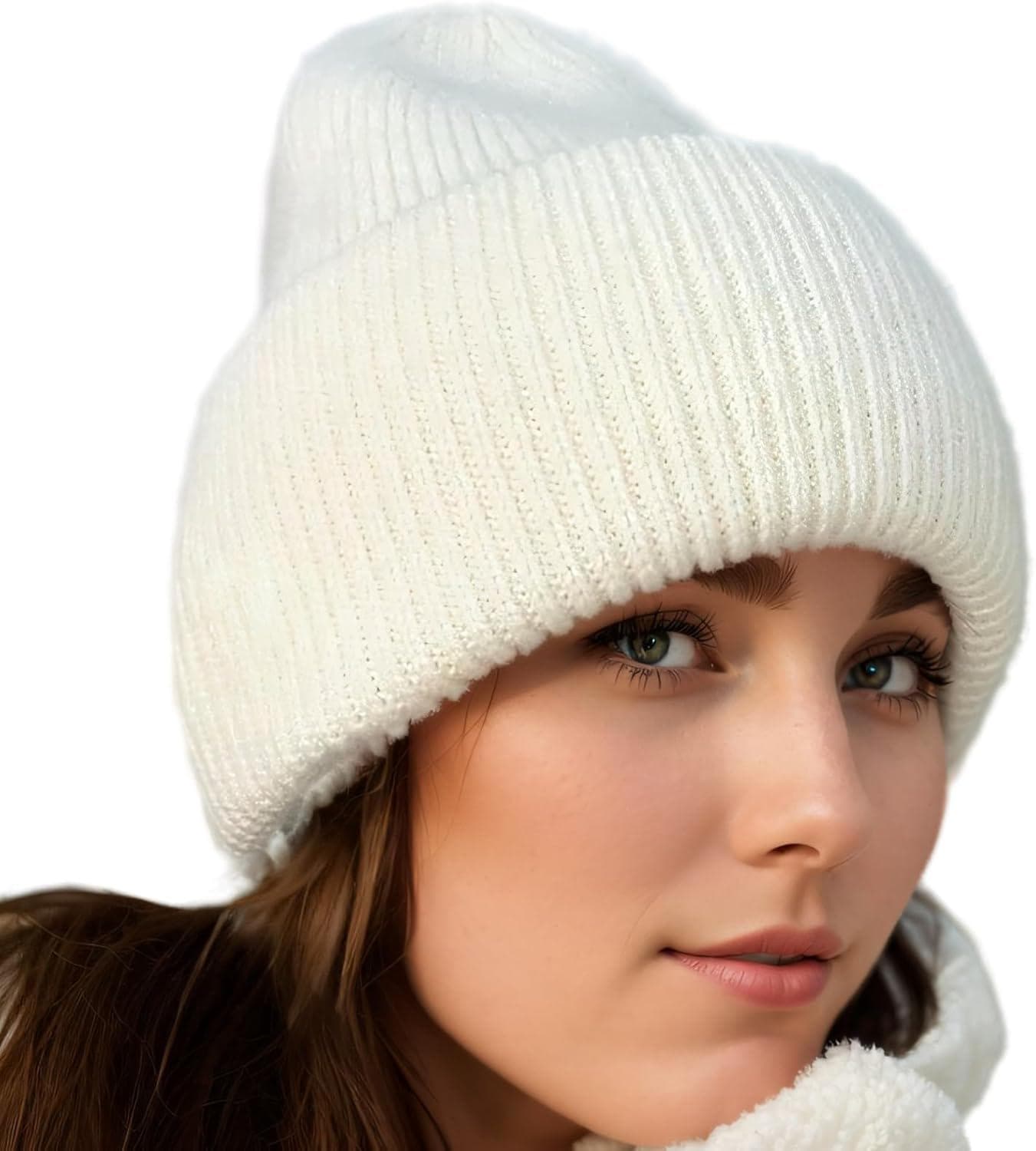Double Crimp Rabbit Fur Blend Beanies for Men and Women – Stay Warm and Stylish This Winter with Our Knit Beanie Collection