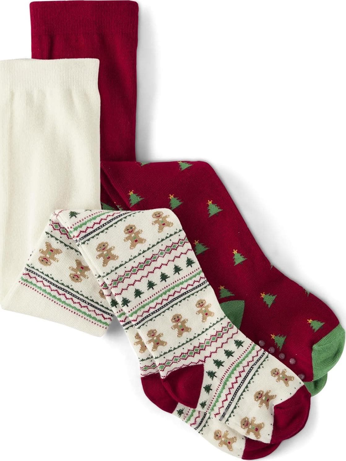 Gymboree,and Toddler Tights 2-Pack,Gingerbread Friends,6-8