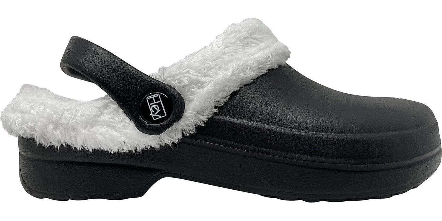 Hey Collection Women Fur Lined Clogs Warm Winter Garden Shoes