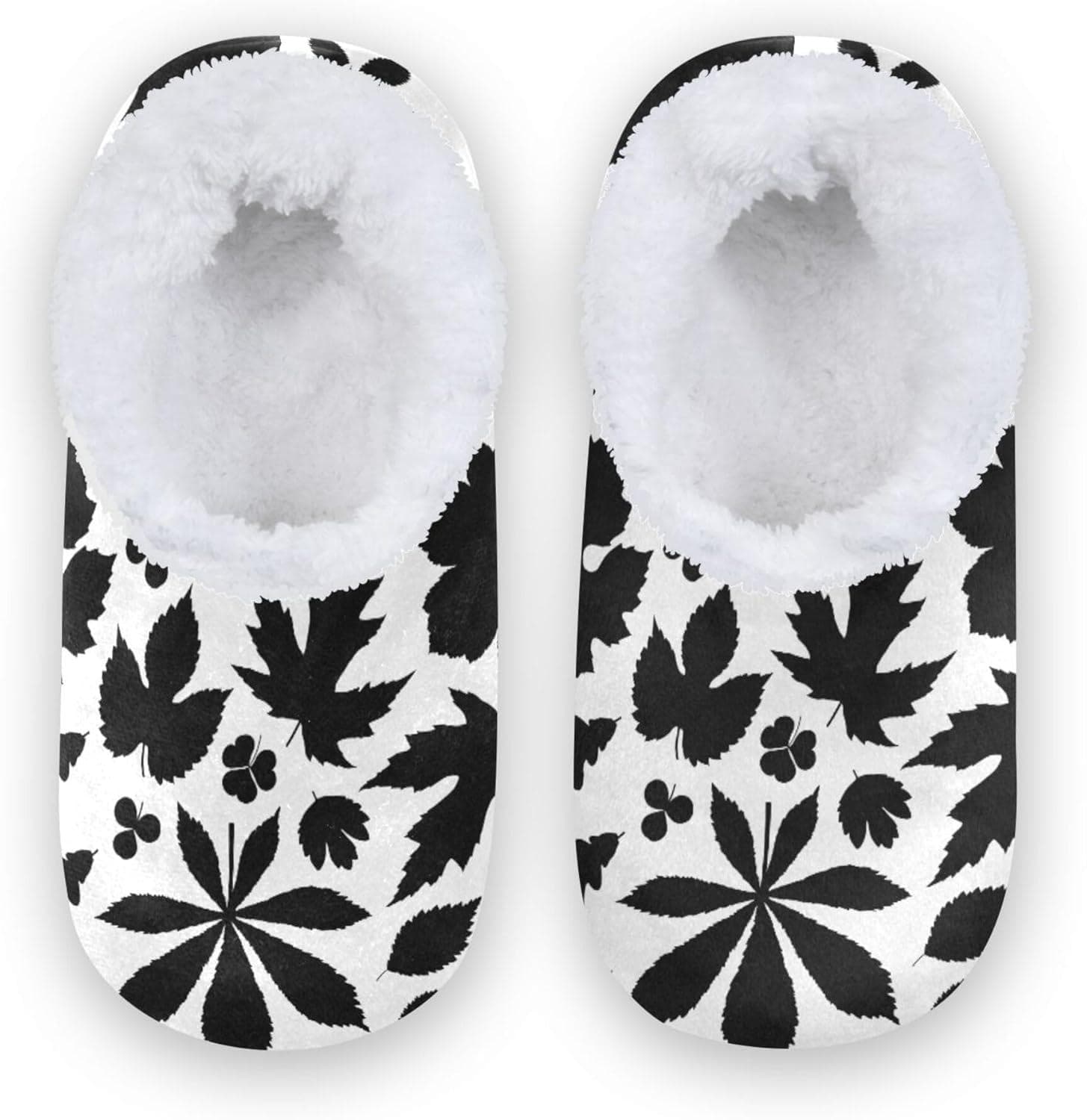 Home Shoes for Kids Girls Boys Fuzzy Fleece Anti-Slip Rubber Sole Lightweight House Shoes Home Indoor