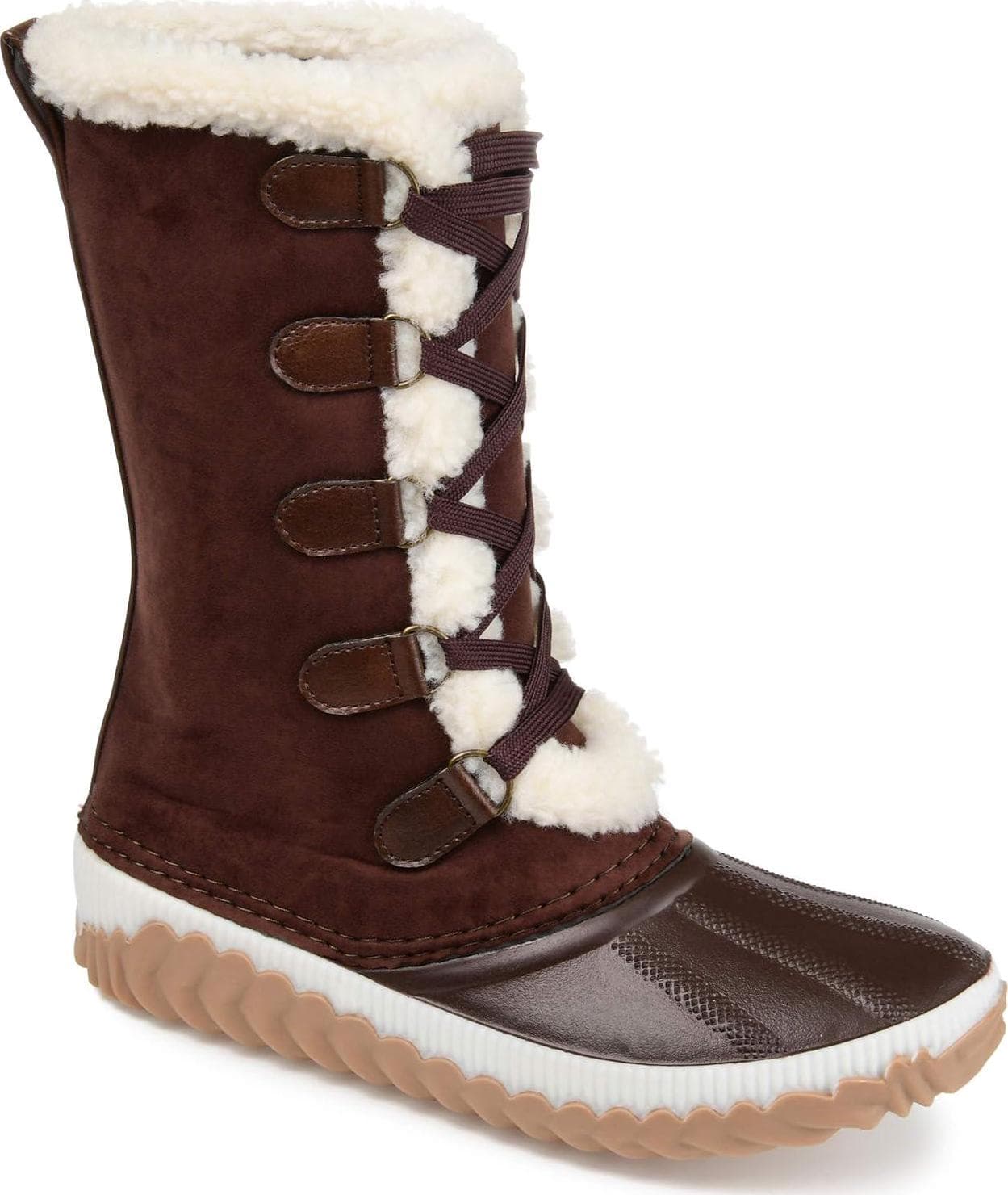 Journee Collection Comfort Foam Blizzard Winter Boot Brown 6 M