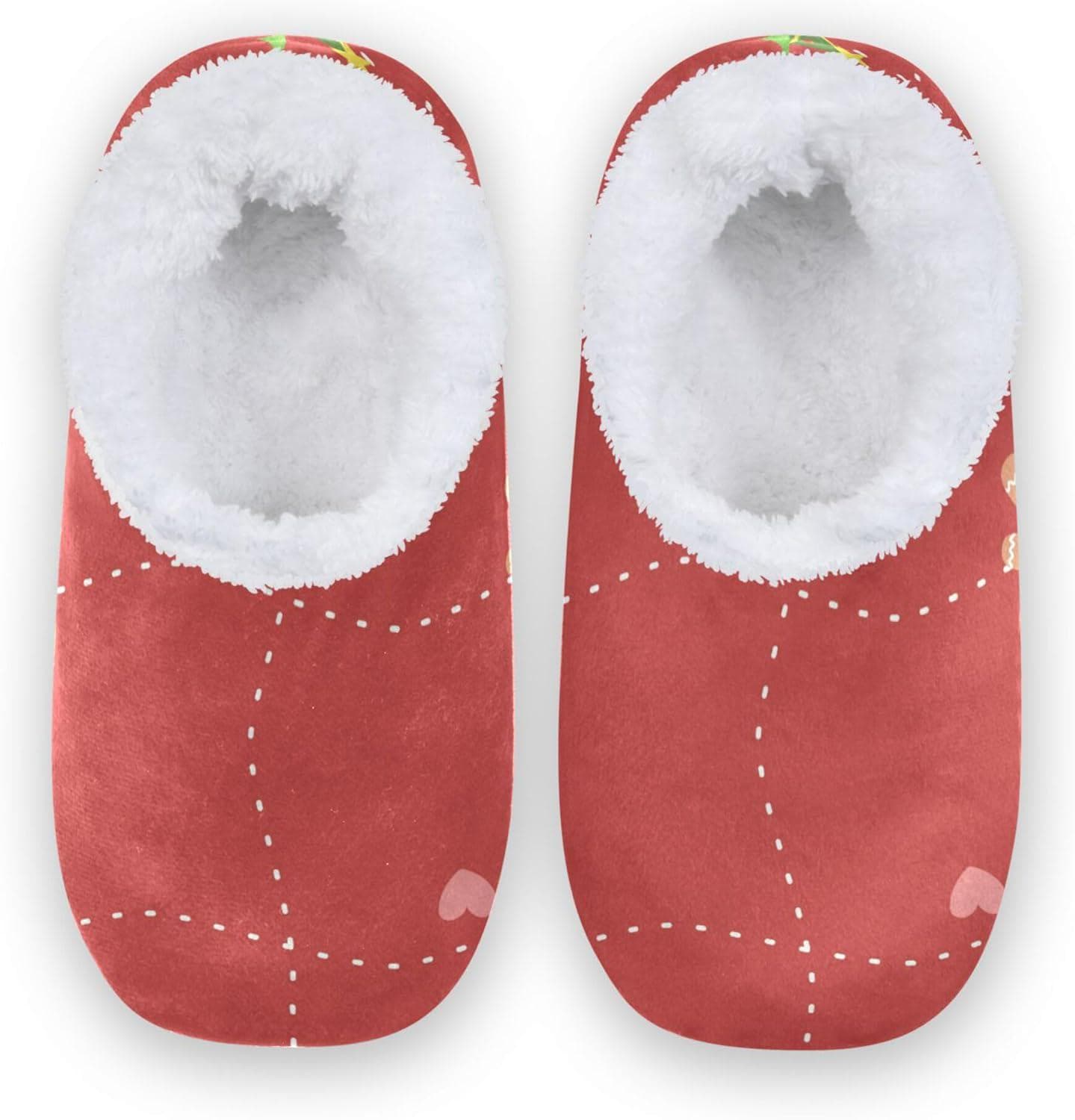 KLL Home Shoes for Men Woman Coral Fleece Non-Slip Lightweight House Shoes Home Indoor