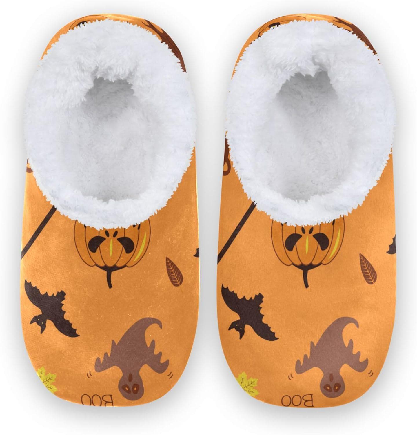 KLL Slippers for Womens Mens Fuzzy Fleece Anti-Skid Sole Spa Slippers Indoor Outdoor Winter Bedroom