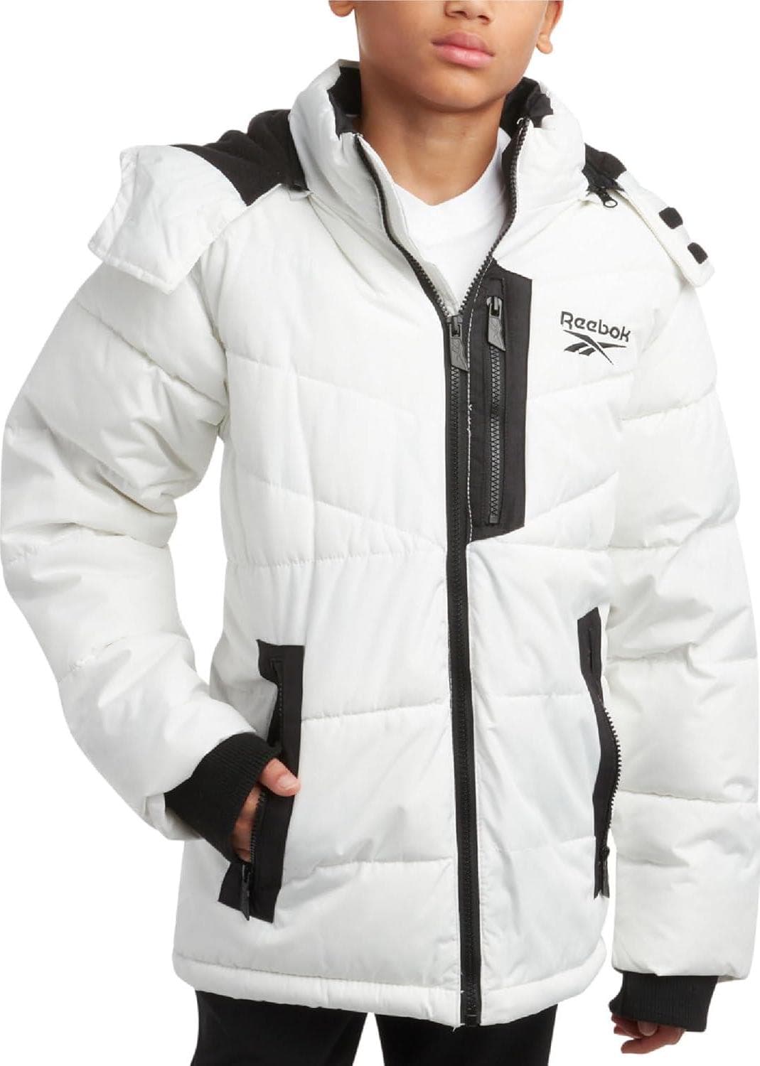 Reebok Boys’ Winter Jacket – Heavyweight Quilted Puffer Parka Coat – Insulated Ski Jacket for Boys (8-20)