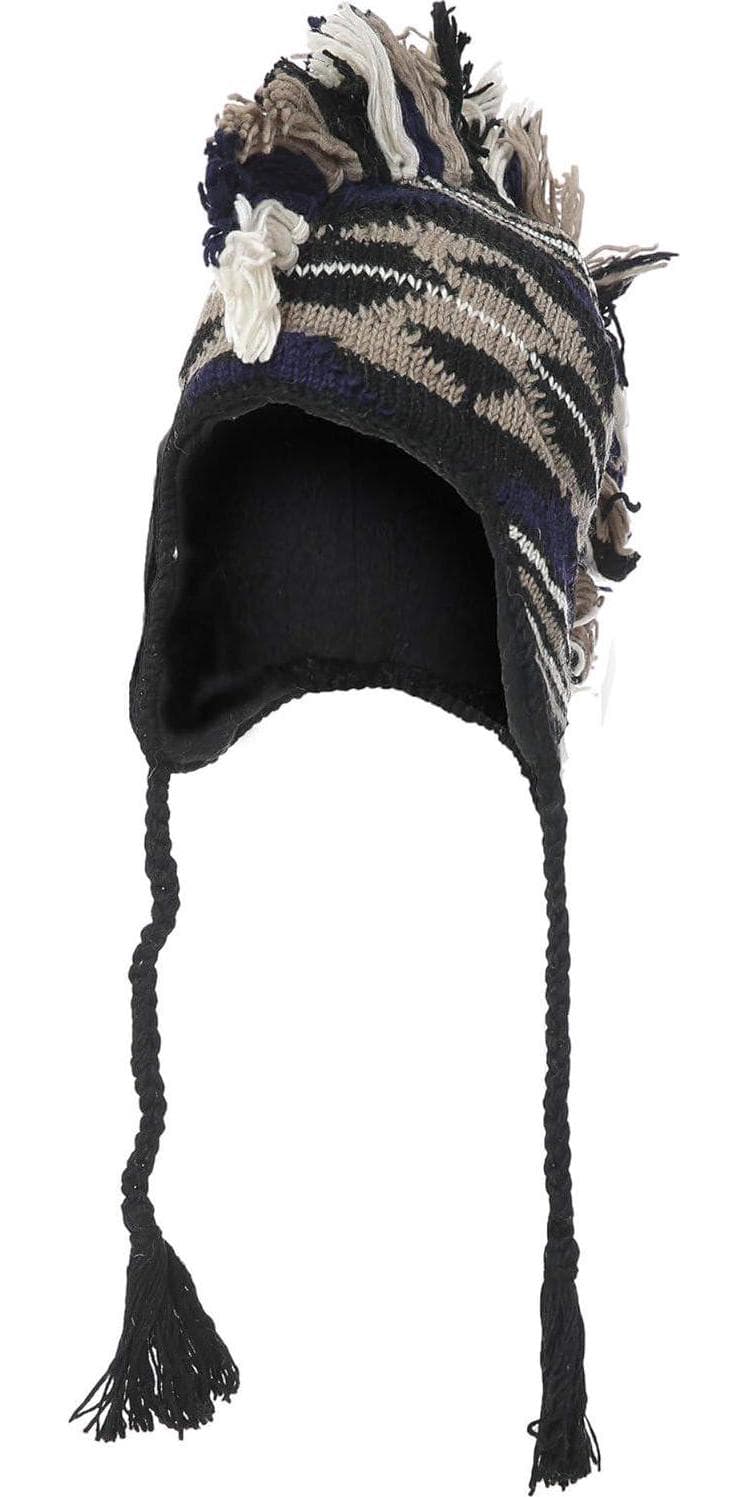 THE COLLECTION ROYAL Mohawk Woolen Lined Winter Beanie Ear Flap Beanie Men Hat