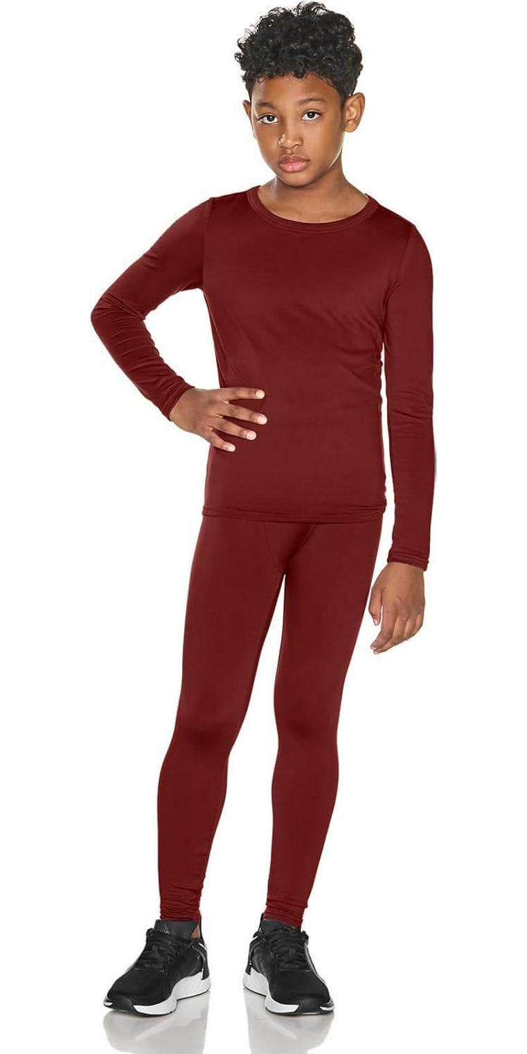 TSLA Kid’s and Boy’s and Girl’s Thermal Underwear Set, Soft Fleece Lined Long Johns, Winter Base Layer Top and Bottom
