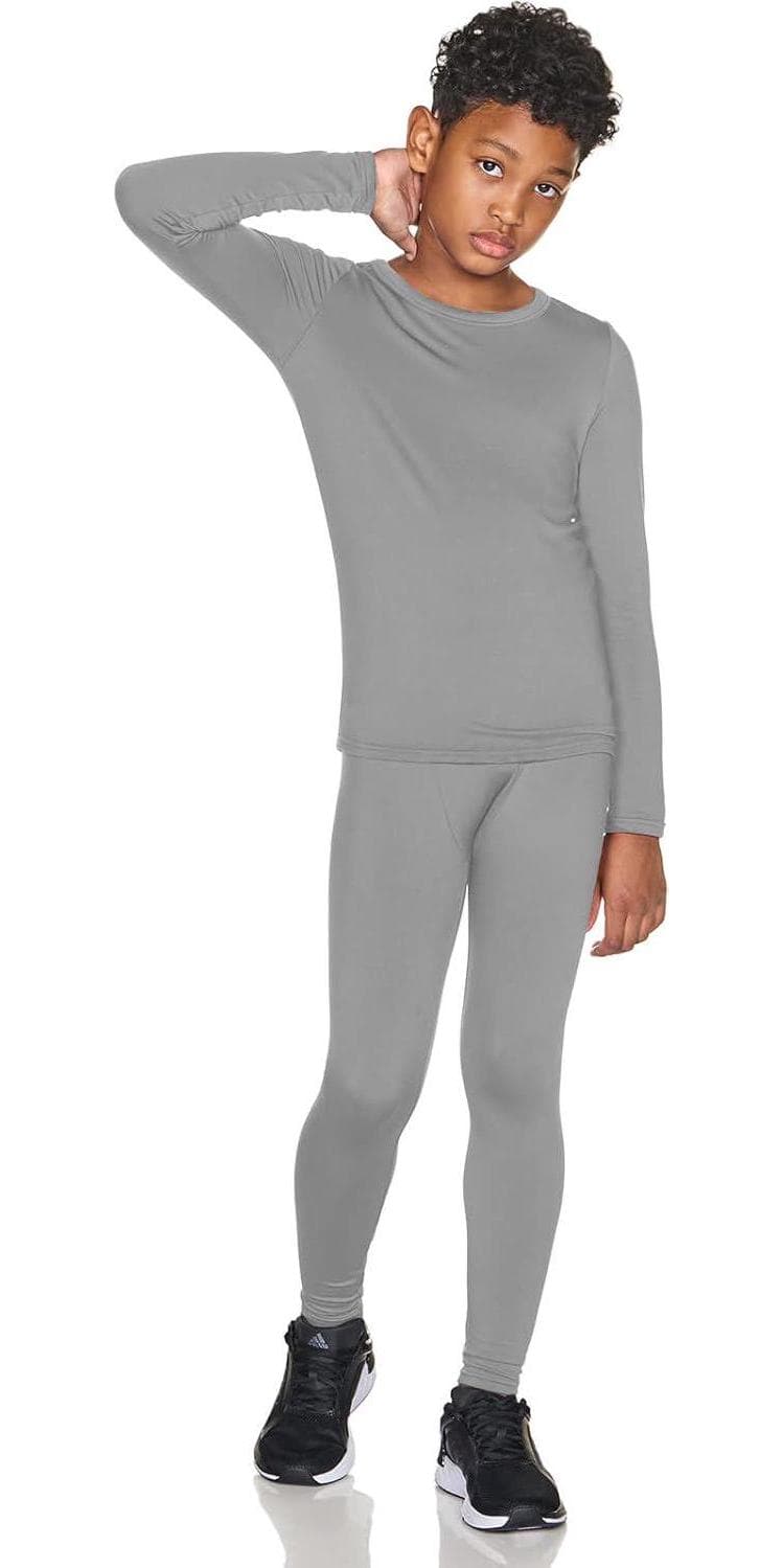 TSLA Kid’s and Boy’s and Girl’s Thermal Underwear Set, Soft Fleece Lined Long Johns, Winter Base Layer Top and Bottom