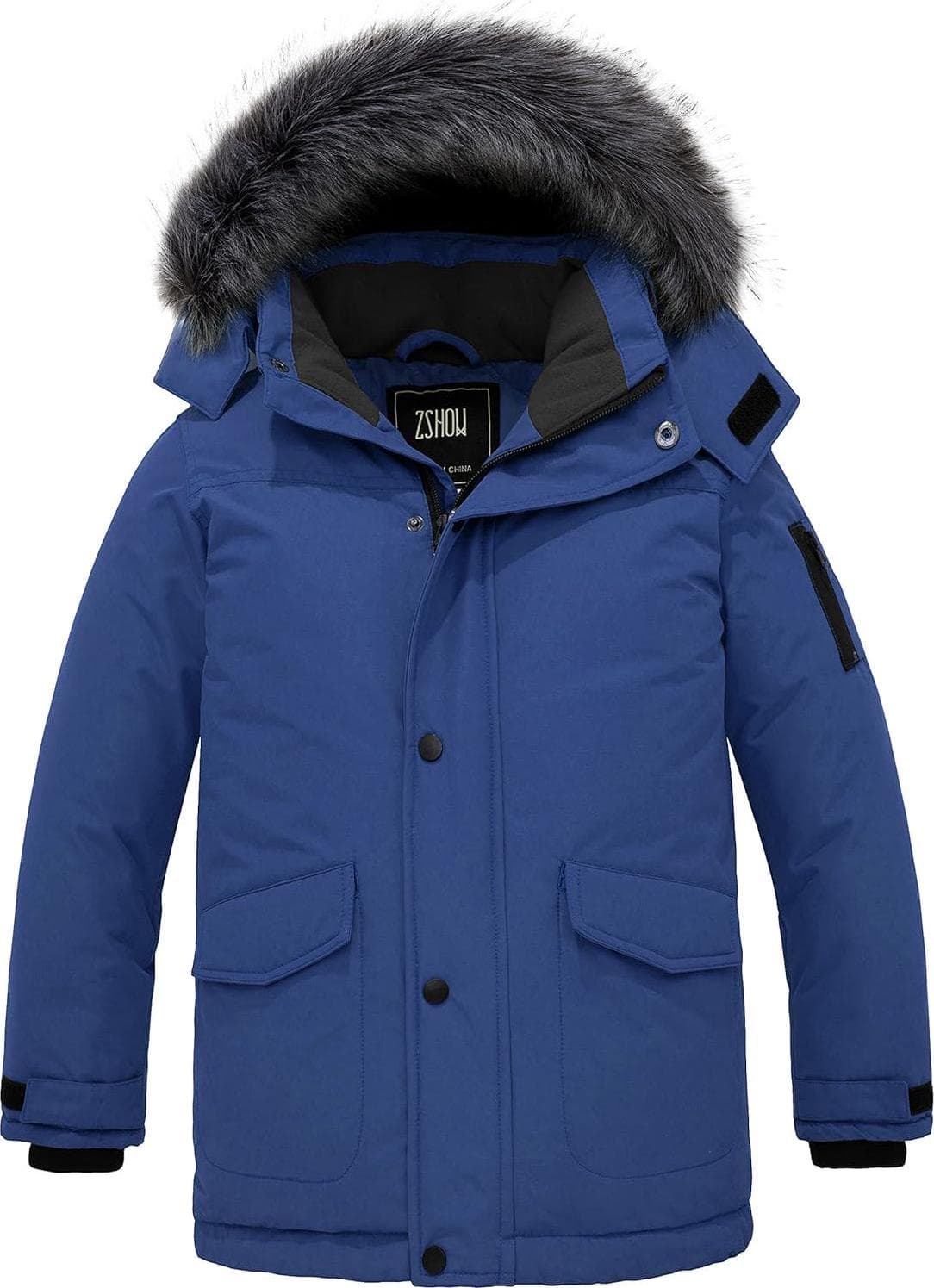ZSHOW Boys’ Warm Winter Coat Waterproof Parka Hooded Puffer Jacket